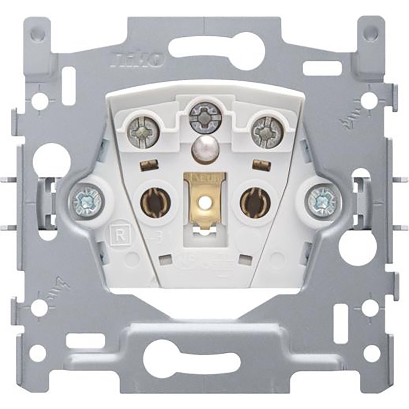 [170-33100] NIKO - Socle prise de courant avec broche de terre et sécurité d'enfants 28,5 mm