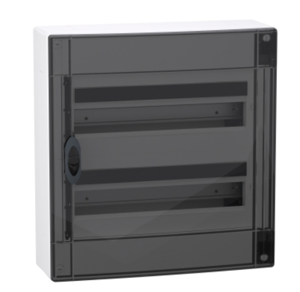 [LVSXM218] LVSXM218 - Schneider Residential - PrismaSeT XS - coffret en saillie - 2 rangées - 18M - porte transparente - blanc
