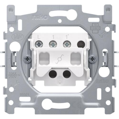 [170-01600] NIKO - Socle interrupteur va-et-vient 10A 250V AC